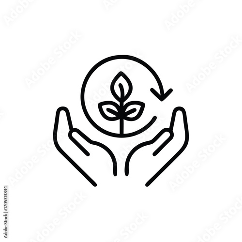 Eco Leaf, Renewable Energy, Green Recycling, Sustainable Living, Planet Care
