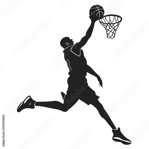 basketball players vector