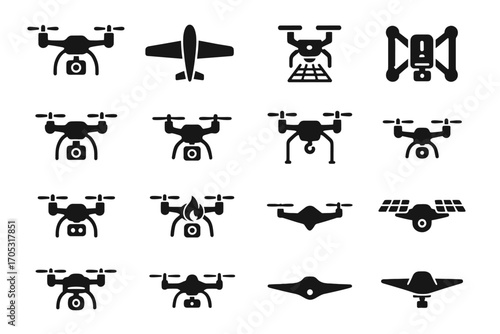 Lift thermal camera icons underwater stealth vector mapping ai drone icon heavy