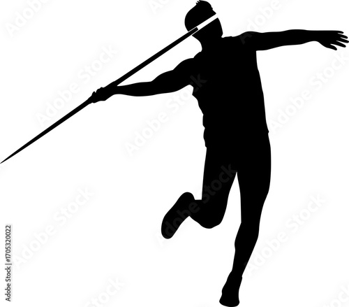 Pack Javelin thrower silhouette, Javelin thrower SVG, Javelin thrower vector set