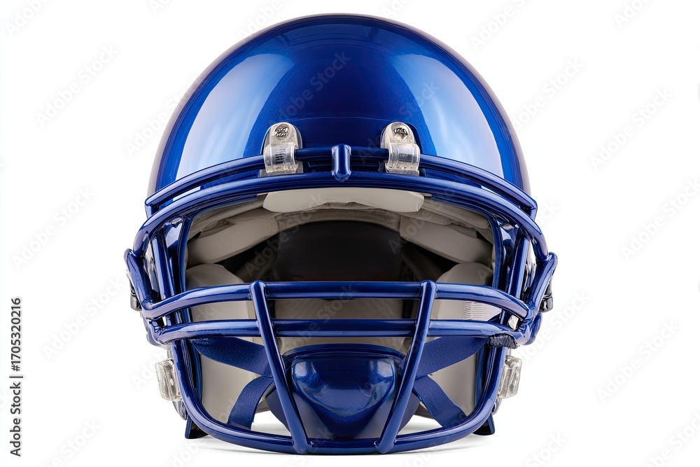 Naklejka premium High-gloss royal blue football helmet