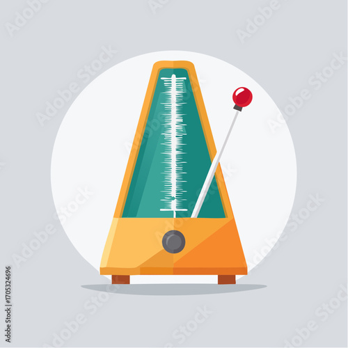 Colorful Vintage Electronic Metronome.
