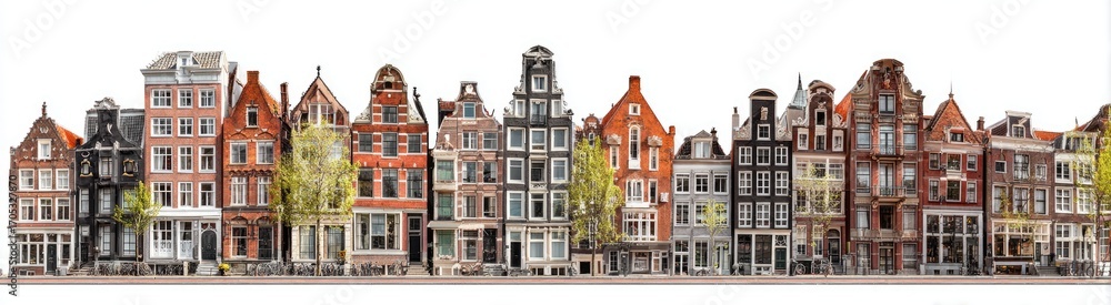 Fototapeta premium European-style buildings in a row