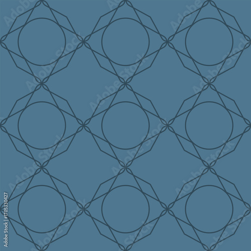 Seamless pattern with geometric ornament. Art Deco style. Vector. 