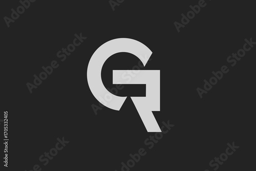 CR Initial Letter Logo. Modern monogram logo