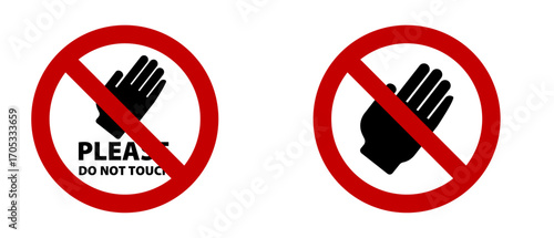 Do Not Touch Warning Signs