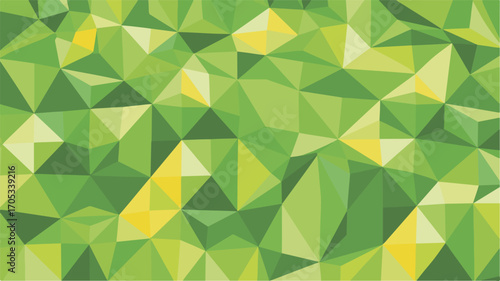 Green and Yellow Geometric Low Poly Pattern Background abstract
