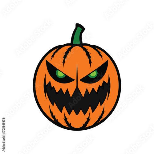 Colorful pumpkin  vector illustration for Halloween