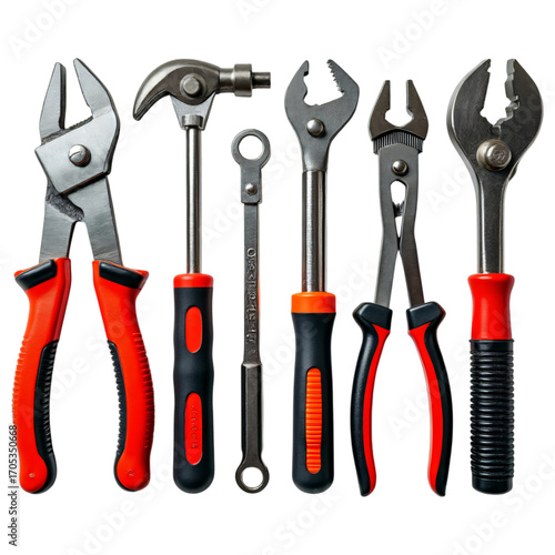 Wallpaper Mural Hand tools, pliers, wrenches, and screwdrivers arranged neatly, showcasing their functionality Torontodigital.ca