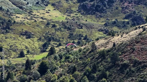Descente en parapente