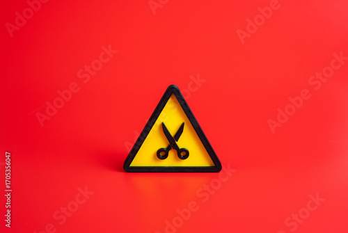 Tablou pe pânză Scissors symbol