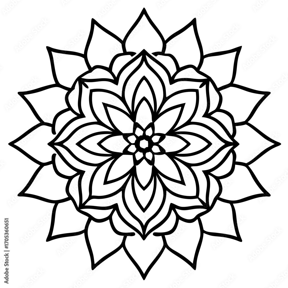 Antique Mandala Ornament Vector