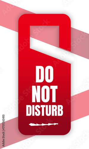 Do not disturb door hanger tamplate