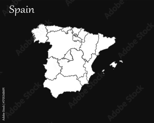 Spain Map - Administrative Divisions