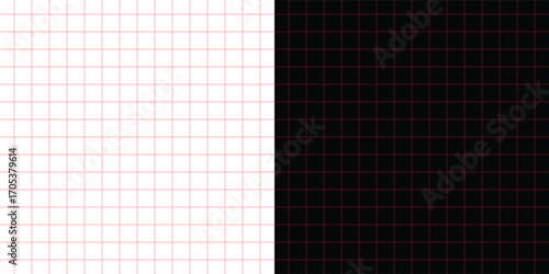 Black red ripstop pattern varyant