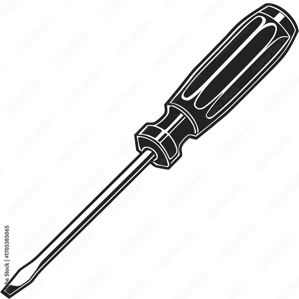 Fototapeta premium screwdriver isolated on white background