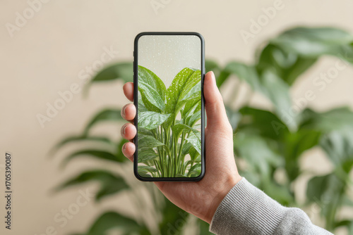 smartphone scanning app designed for analyzing plant health and care requirements