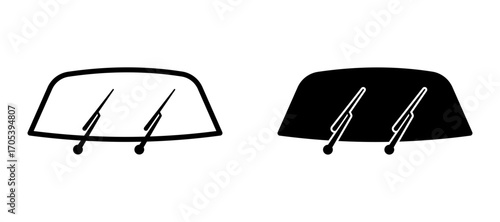 Wiper icons set for apps and web.