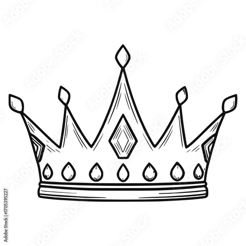 Drawing Crown vector Illustration Design 