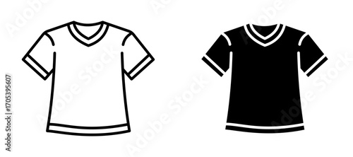 Tshirt icons set for apps and web.