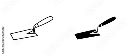 Trowel icons set for apps and web.