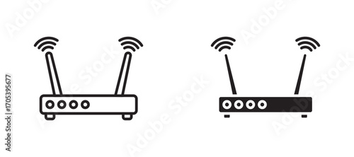 Transmitter icons set for apps and web.