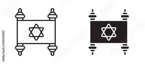 Torah icons set for apps and web.