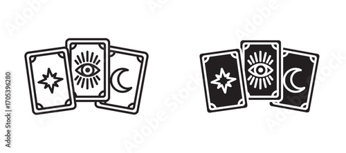Tarot icons set for apps and web.