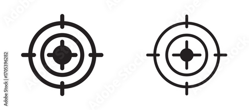 Target icons set for apps and web.