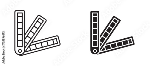 Swatches icons set for apps and web.