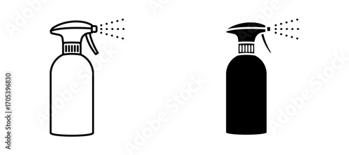 Spray icons set for apps and web.