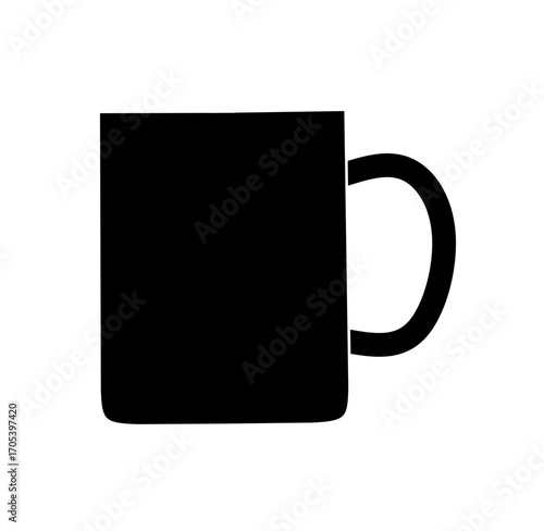 mug icon vector with flat design. cup icon