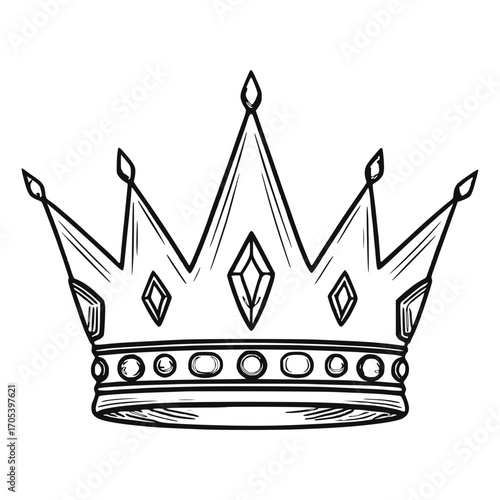 Drawing Crown vector Illustration Design 