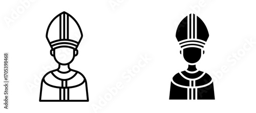 Pope icons set for apps and web.