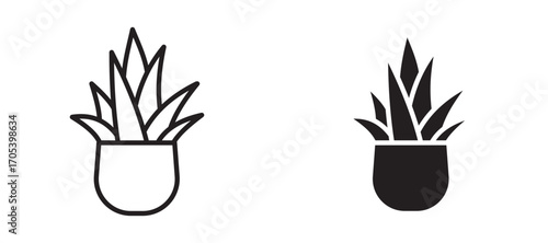 Plant icons set for apps and web.