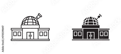 Planetarium icons set for apps and web.