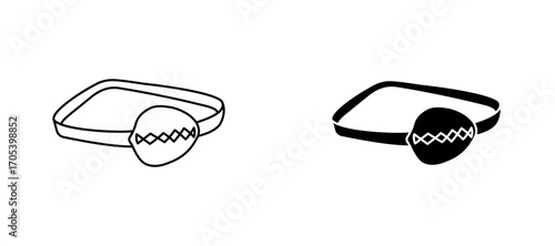 Pirate eye patch icon