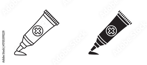 Ointment icons set for apps and web.