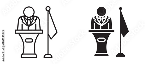 Mayor icons set for apps and web.