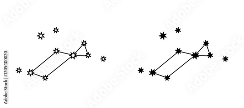 Lyra Constellation icons set for apps and web.