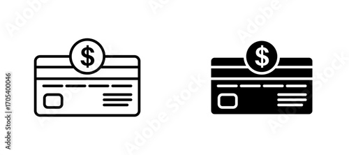 Loyalty card icons set for apps and web.