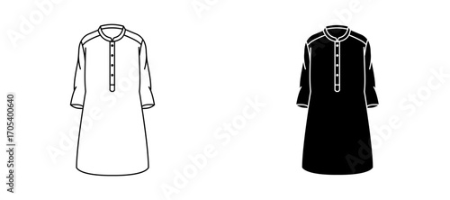 Kurta icons set for apps and web.