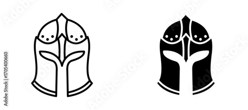 Knight helmet icon