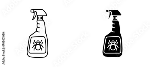 Insecticide icons set for apps and web.