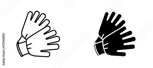 Gloves icons set for apps and web.