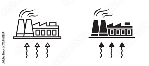 Geothermal Energy icons set for apps and web.