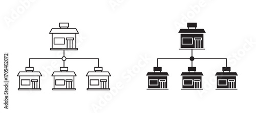 Franchise icons set for apps and web.