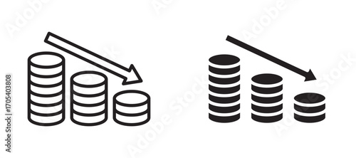 Decrease icons set for apps and web.