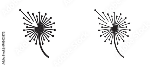 Dandelion icons set for apps and web.