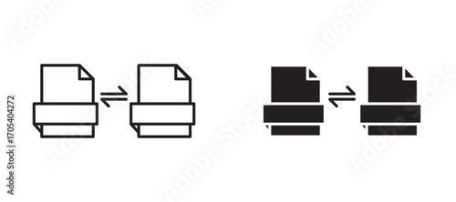 Converter icons set for apps and web.